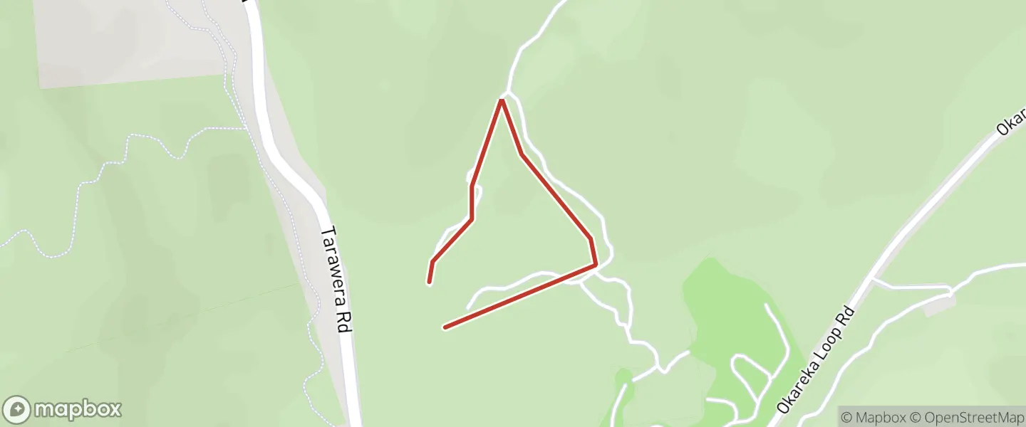 Map of Tikitapu Nature Walk with the track line